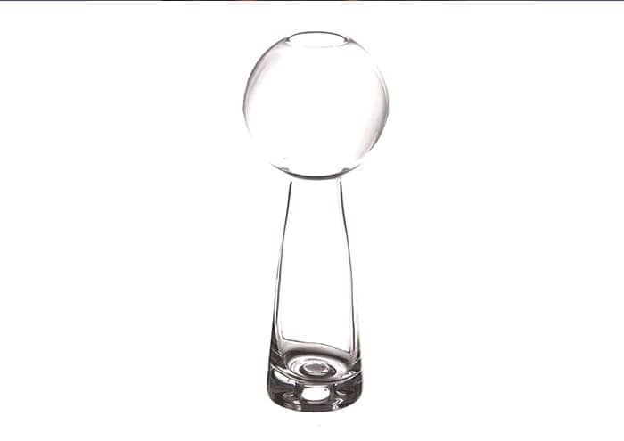 Immagine-e-commerce-Vaso in vetro di design con sfera alto 28 cm