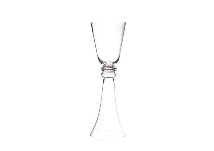Immagine-e-commerce-Vaso vetro a forma di calice con gambo vuoto svasato alto 80 cm