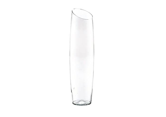 Immagine e commerce Vaso orchidea in vetro alto con taglio obliquo alto 70 cm