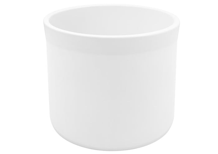 Vaso Da Notte Bianco Con Manici E Coperchio - Diametro 28 Cm, Altezza 32 Cm - Materiale Plastico Lavabile
