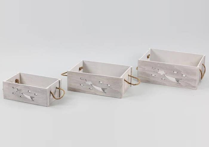 Immagine e commerce Serie 3 cassette grigie manico corda e stella cometa