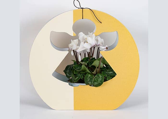 Immagine e commerce Angel bag confezione regalo per fiori colore avorio oro