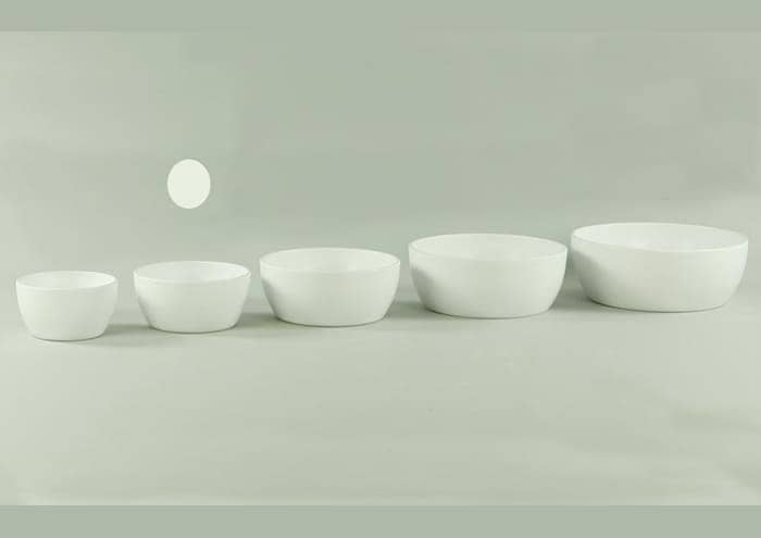 Immagine e commerce Ciotola ceramica tonda bianca diametro cm 18 h8