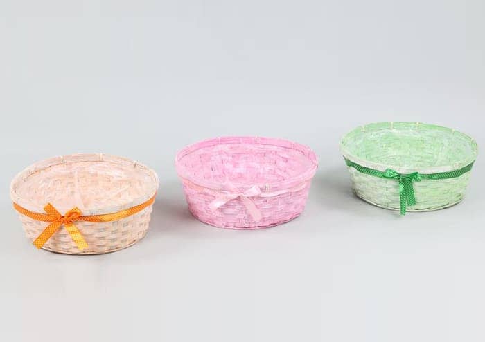 Immagine e commerce Serie 3 cesti colorati a ciotola cm 34 h12 *** Disponibile da 31-05-2022