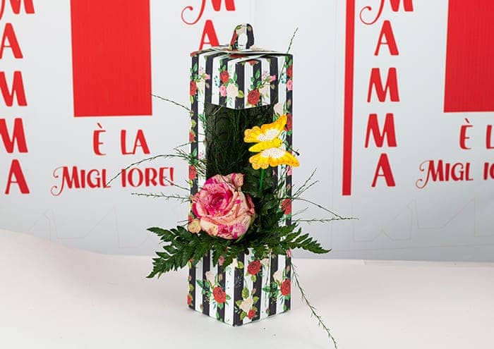 immagine e-commerce Everyday box Creflò - flowerbox economica per fioristi rosa vintage