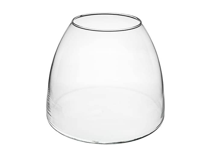 Immagine e commerce Vaso vetro riciclato forma cono pancia tonda cm 25 h20