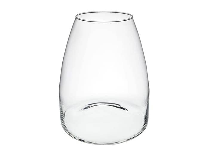 Immagine e commerce Vaso in vetro forma affusolata orlo dritto cm 23 h28