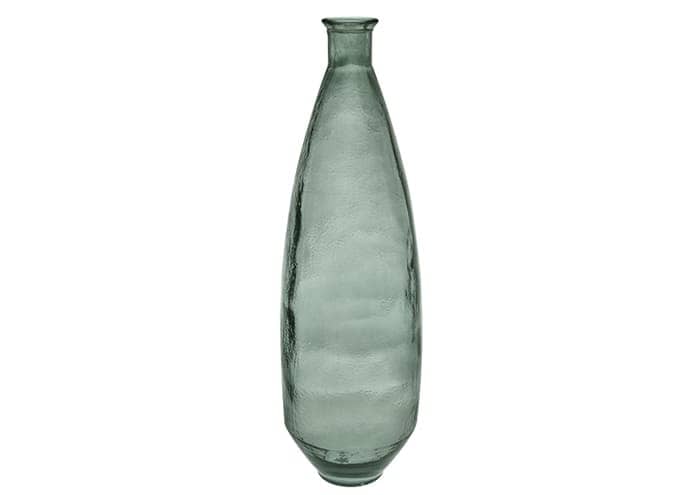 Immagine e commerce Vaso bottiglia vetro colorato verde vintage forma affusolata cm 26 h80
