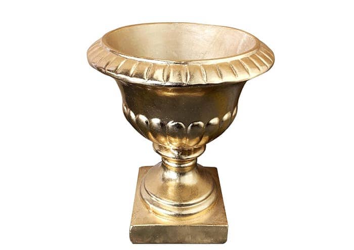 Immagine e commerce Coppa romana svasata vetroresina oro ansa liscia diametro 47 cm
