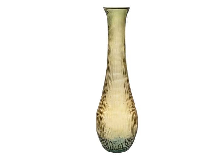 Immagine e commerce Vaso di vetro alto pancia stretta collo alto cm 25 h99 colore ambra