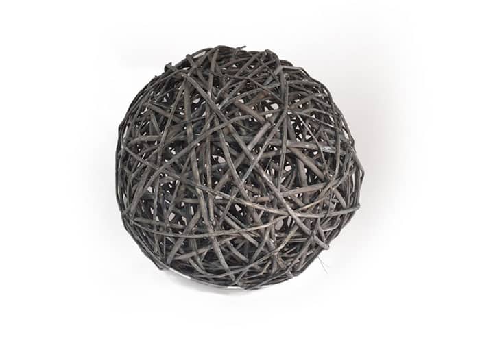 Immagine e commerce Sfera vimini grigio diametro 40 cm