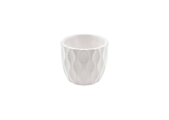 Immagine e commerce Vasetti bomboniera ceramica decoro sinuoso per piante vaso 6 cm