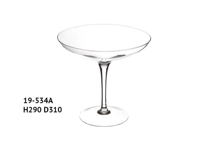 Alzata in vetro senza pancia h 29 cm (1pz)