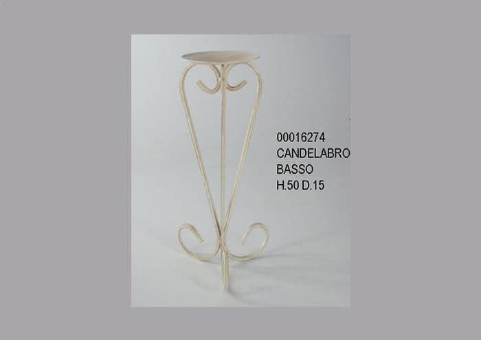 Alzata in ferro portacandele modello Alfiere da 50 cm