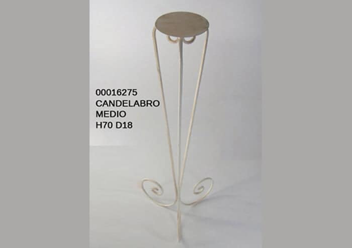 Alzata in ferro portacandele modello Alfiere da 70 cm