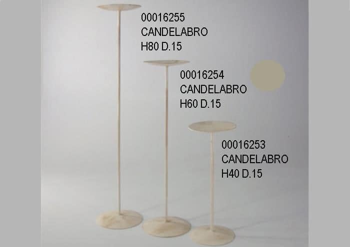 Alzata in ferro portacandele modello Semplice da 60 cm