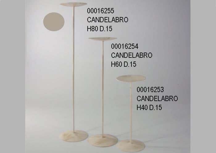 Alzata in ferro portacandele modello Semplice da 80 cm
