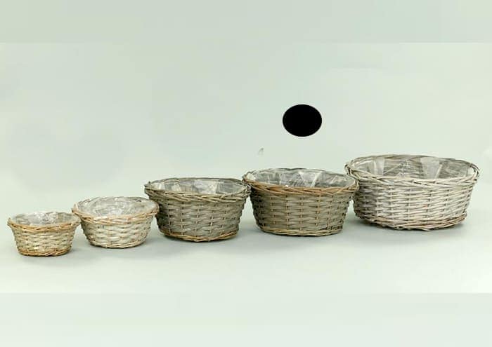 Ciotola-vimini grigio-cm-30