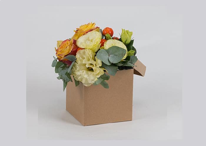 Scatole per fiori a forma di cubo cm 12 rustic chic