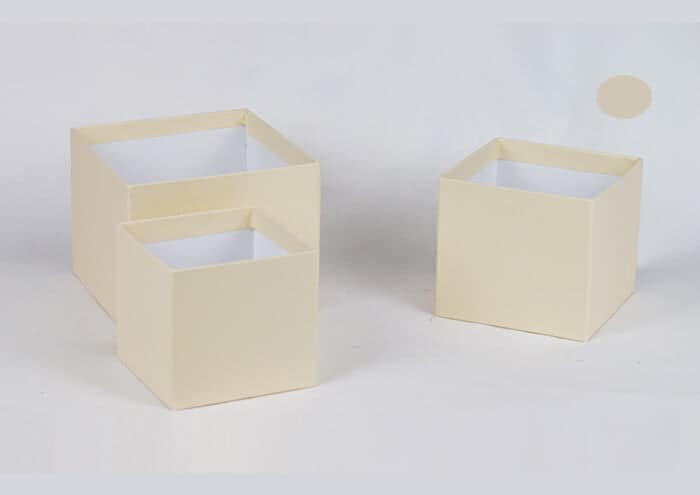 EasyFlò13 Flower box per fiori e piante vaso 12 cm colore avorio