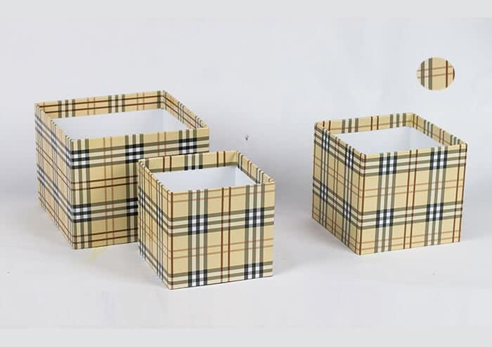 EasyFlò13 Flower box per fiori e piante vaso 12 cm tartan