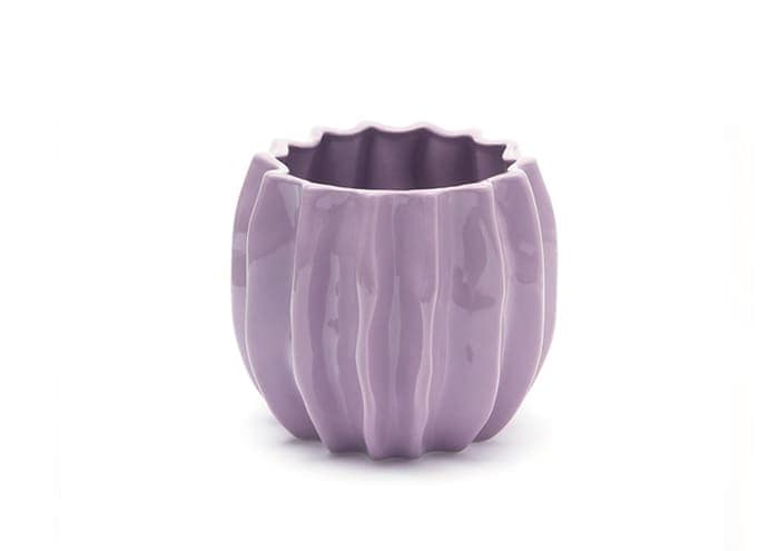 Immagine e-commerce Portavaso design a coste cm 18 h16 lilla