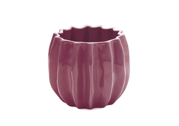 Immagine e-commerce Portavaso design a coste cm 18 h16 prugna