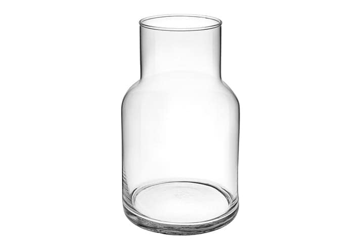 Immagine e commerce Vaso vetro riciclato forma bottiglia alto 25 cm