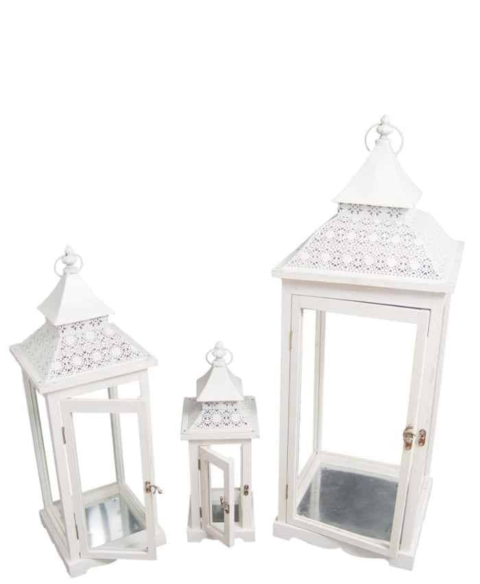 lanterne-bianche-in-legno-tetto-decorato-alte-da-45-a-87-cm-serie-3pz-lanterne