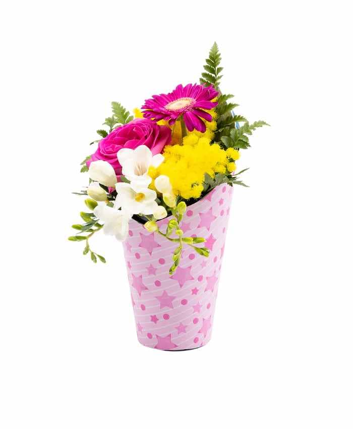 Pop Flo' piccola - Flowerbox con 4 finestre e manico cm 11 h16 - immagine 13