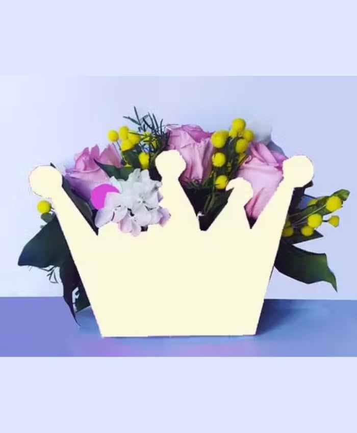 Serie Regina Bag - Flowers bag forma corona (3 colori) - immagine 11