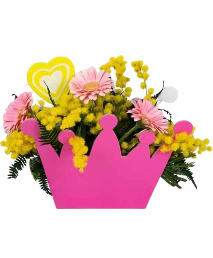 Serie Regina Bag - Flowers bag forma corona (3 colori) - immagine 4