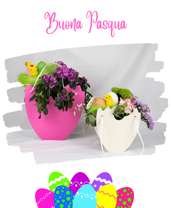 Pacchetto Ovetto bags - Flowers bag per fioristi con fiori