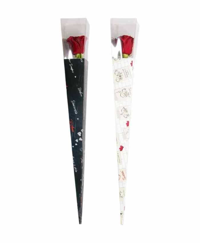 Everyday-Rose scatole trasparenti per rosa singola cm 75 - immagine 2