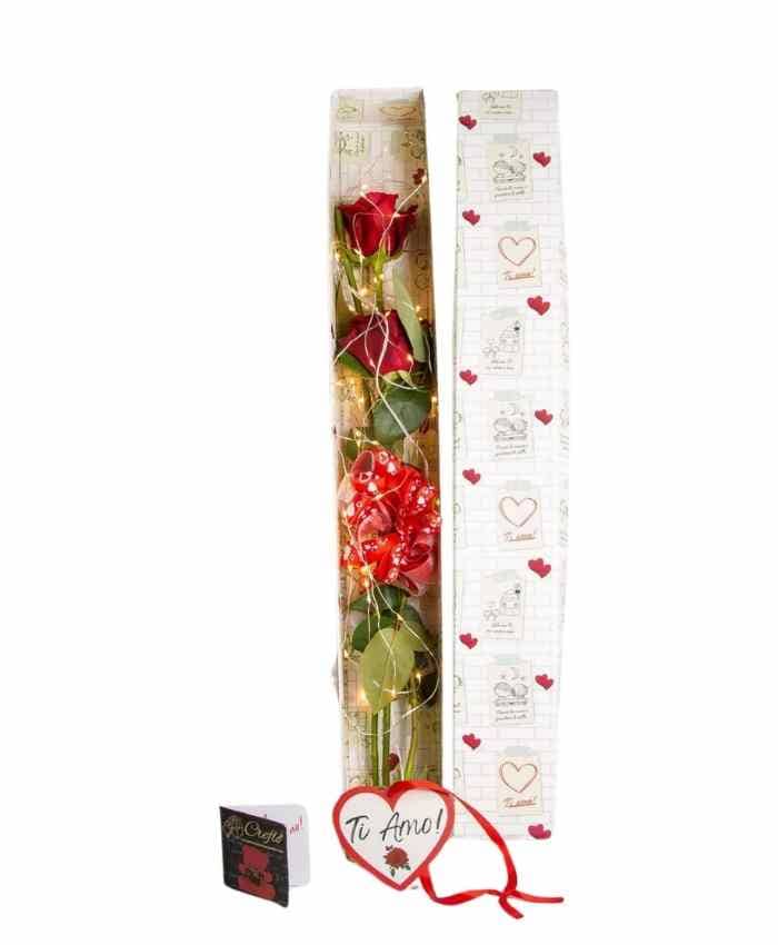 Pacchetto "Ti Amoro" 45 confezioni per rose singole Assortite - immagine 10