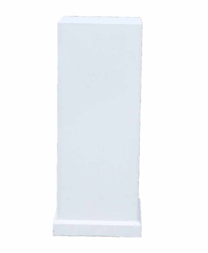 Immagine e commerce Colonna quadrata per appoggio addobbi floreali cm 33x33 h80 fiberclay bianco