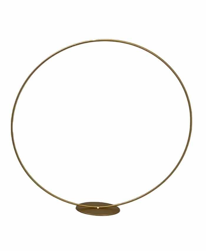 Immagine e commerce Cerchio metallo oro da appoggiare per addobbi floreali anello 40 cm