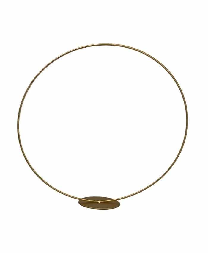 Immagine e commerce Cerchio metallo oro da appoggiare per addobbi floreali anello 30 cm