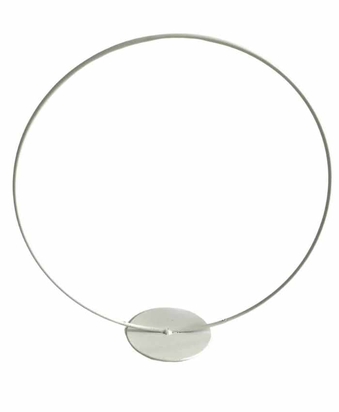 Immagine e commerce Cerchio metallo bianco da appoggiare per addobbi floreali anello 40 cm