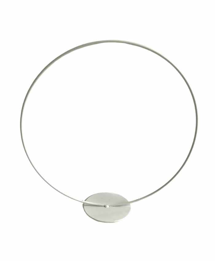 Immagine e commerce Cerchio metallo bianco da appoggiare per addobbi floreali anello 30 cm