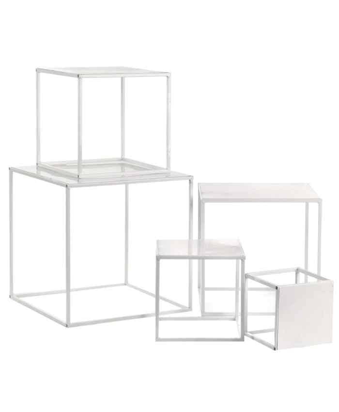Serie-5-strutture-cubo-metallo-bianco-con-piano-per-vetrina-misure-cm-15-20-25-30-35