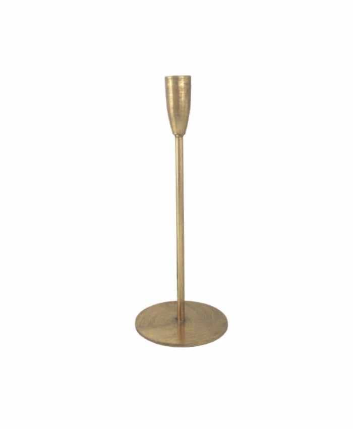 Immagine e commerce Candeliere filiforme metallo oro cm 10 h26