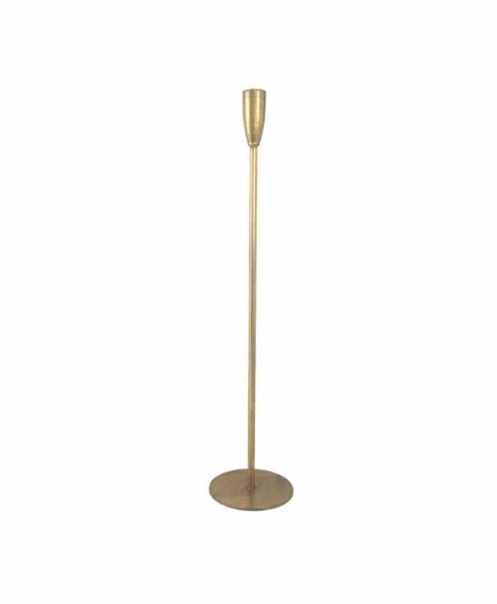 Immagine e commerce Candeliere filiforme metallo oro cm 10 h36