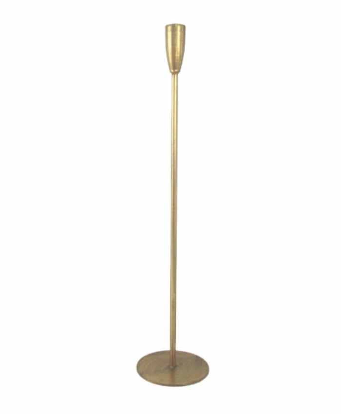 Immagine e commerce Candeliere filiforme metallo oro cm 10 h46