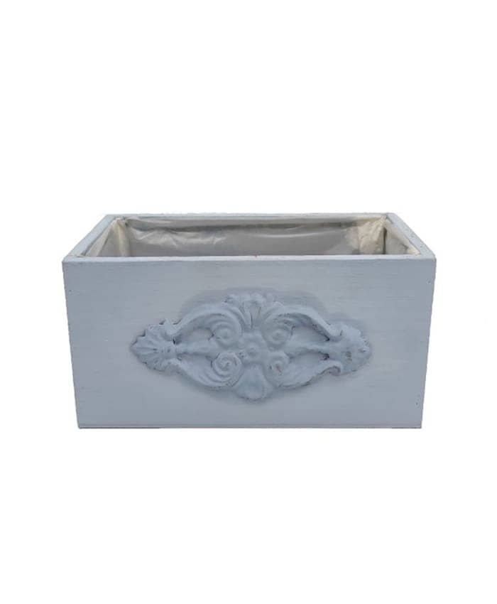 Immagine e commerce Cassette di legno decorate color carta da zucchero cm 24x13 h12