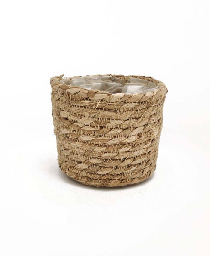 Immagine e commerce Cesto vimini in fibre di erba palustre per piante vaso 12 cm