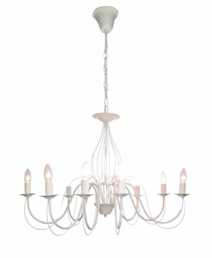 Immagine e commerce Lampadario a sospensione metallo bianco 8 luci diametro cm 78 h52