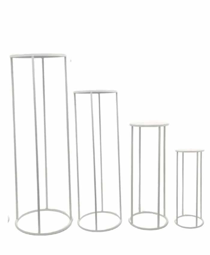 serie-4-alzate-per-fiori-metallo-bianco-forma-tonda-alte-da-40-a-100-cm