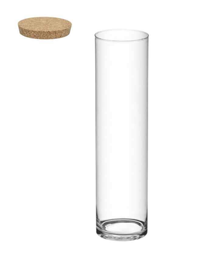 Immagine e commerce Cilindro in vetro con tappo sughero diametro 10 alto 50 cm