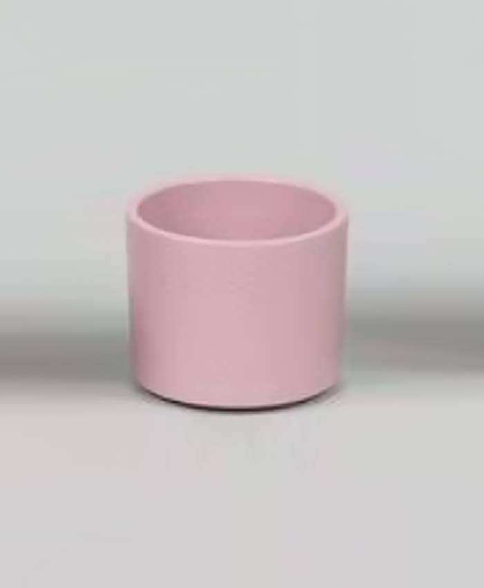 Immagine e commerce Porta vaso in ceramica decorato per piante diametro 10 cm-Rosa Antico